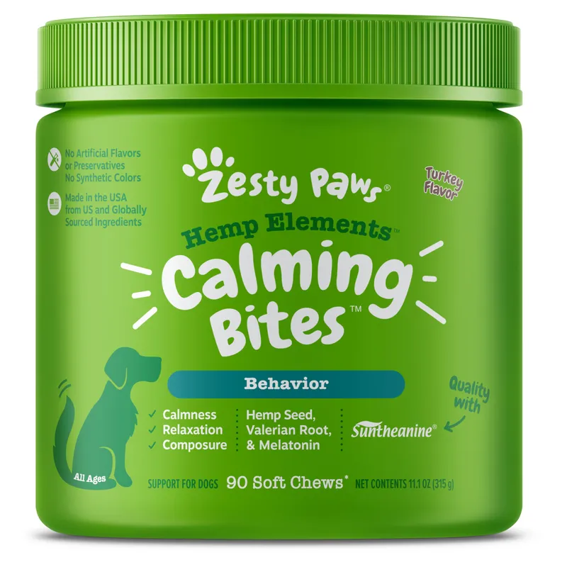 Zesty Paws Hemp Calming Chews - 90 Count