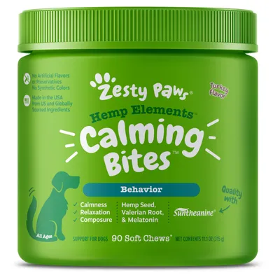 Zesty Paws Hemp Calming Chews - 90 Count
