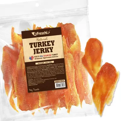 A Freschi srl Natural Turkey Dog Treats, 12 oz