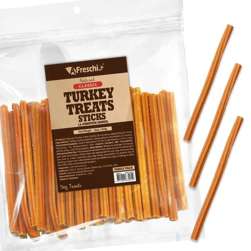 A Freschi srl Turkey β-Carotene Dog Treats, 1 Pound