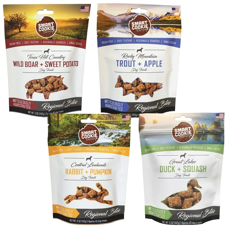 Smart Cookie All Natural Dog Treats Variety Pack 5oz (Pack of 4)
