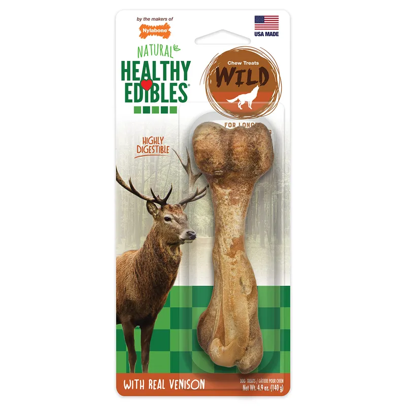 Nylabone Healthy Edibles WILD Venison Chew Treat