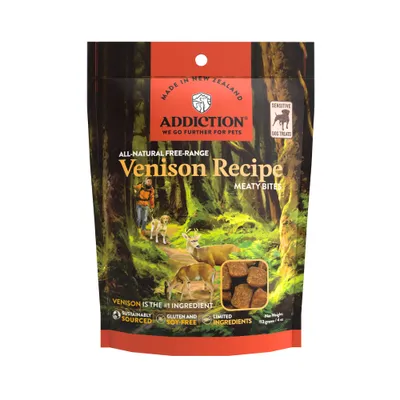 Addiction Venison Meaty Bites 4oz