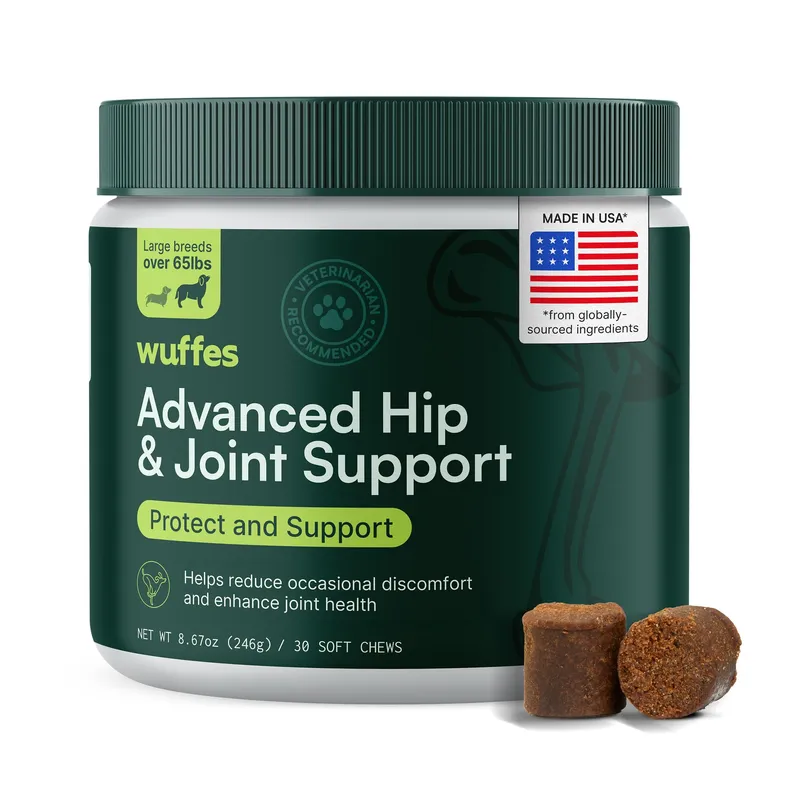 Wuffes Advanced Dog Hip and Joint Supplement 30 Chews